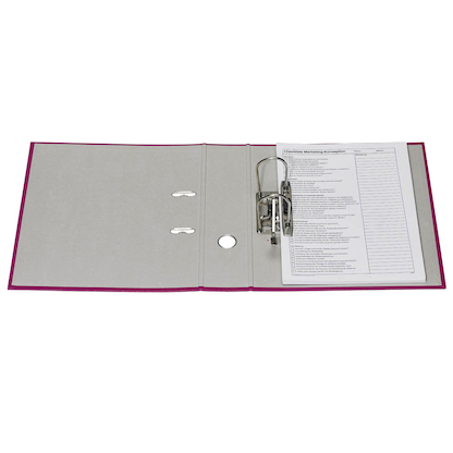 Artikelbild 5 für bene No.1 Power Ordner brombeer Kunststoff 8,0 cm DIN A4, 1 St., Artikelnummer 426254