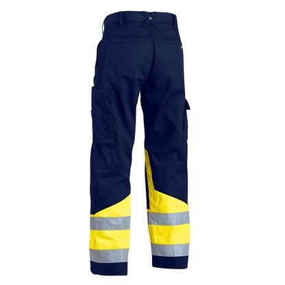 Artikelbild für BLAKLÄDER® unisex Warnschutzhose 1564 marine, gelb Größe 60, Artikelnummer 778170