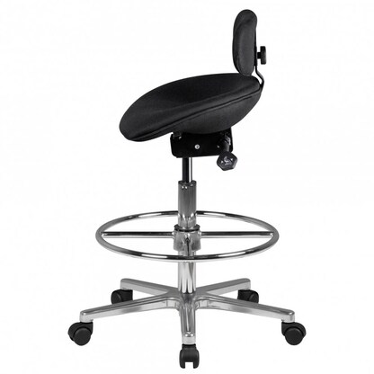 Artikelbild 5 für AMSTYLE Arbeitsdrehstuhl schwarz, Artikelnummer 975953