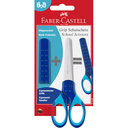 Artikelbild für FABER-CASTELL Kinderschere Grip blau 13,5 cm, Artikelnummer 602497