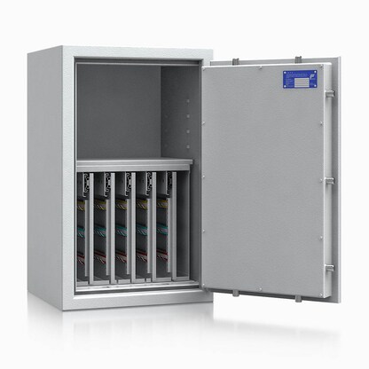 Artikelbild für ISS safe4key Schlüsseltresor lichtgrau mit 280 Haken, Doppelbartschloss, 50,0 x 42,0 x 80,0 cm, 1 St., Artikelnummer 850004