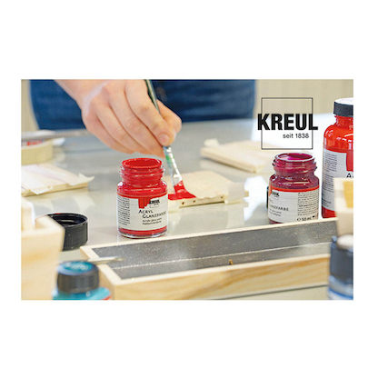 Artikelbild 2 für KREUL Glanzfarben Basis Acrylfarben farbsortiert, 6 St., Artikelnummer 115849