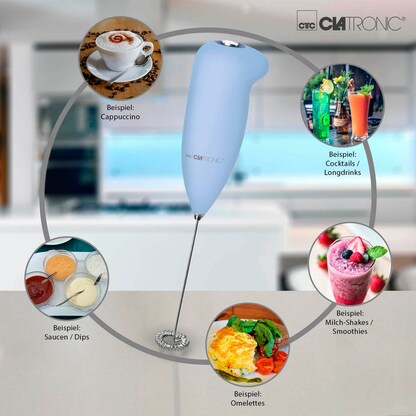 Artikelbild 2 für CLATRONIC MS 3089 Milchaufschäumer blau, Artikelnummer 299576