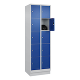 Artikelbild 1 für CP Schließfachschrank Classic PLUS enzianblau, lichtgrau 080020-205 S10003, 10 Schließfächer 60,0 x 50,0 x 195,0 cm, Artikelnummer 318457