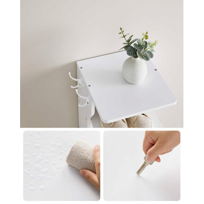 Artikelbild 5 für VASAGLE Schuhregal weiß 26,4 x 30,0 x 110,4 cm, 1 St., Artikelnummer 760486