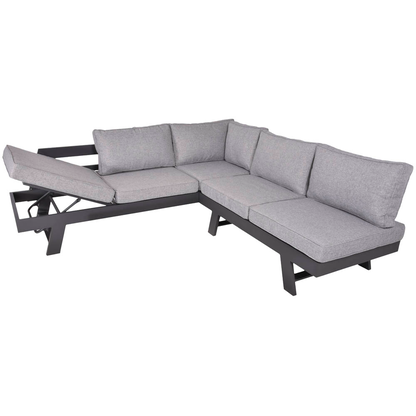 Artikelbild 2 für Garden Pleasure Loungegruppe DONNA grau, anthrazit Metall, 13-teilig, Artikelnummer 707491