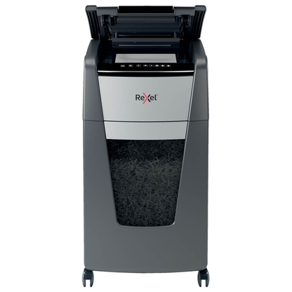 Artikelbild 13 für Rexel Optimum AutoFeed+ 225M Aktenvernichter mit Partikelschnitt P-5, 2 x 15 mm, bis 225 Blatt, schwarz, Artikelnummer 267532