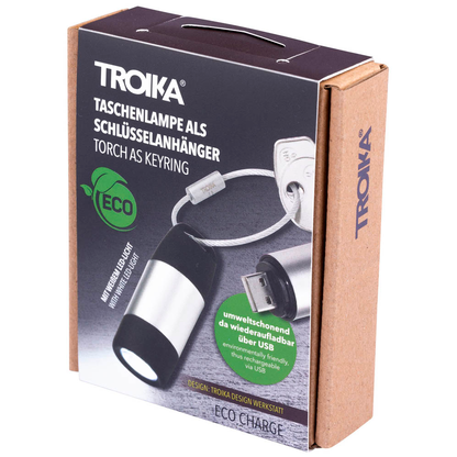 Artikelbild 3 für TROIKA® ECO CHARGE LED Taschenlampe silber 5,8 cm, 1 St., Artikelnummer 666699