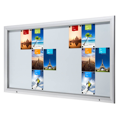 Artikelbild für Showdown® Displays Schaukasten T silber 24x DIN A4 190,5 x 4,7 x 106,7 cm, 1 St., Artikelnummer 269148