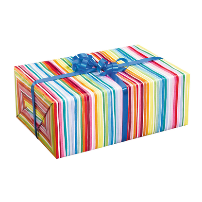 Artikelbild 2 für JUNG SCHÖNER VERPACKEN Geschenkpapier Louisdor Streifen mehrfarbig, 100,0 m, Artikelnummer 675710