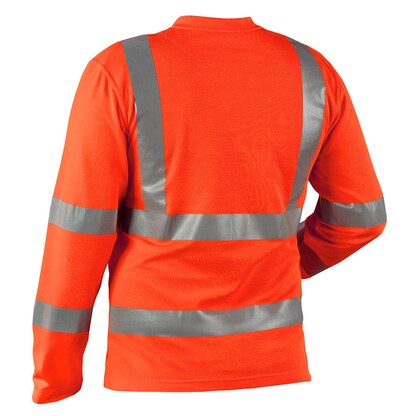 Artikelbild 2 für BLAKLÄDER® Herren Warnschutz-Langarmshirt 3381 orange Größe 3XL, 1 St., Artikelnummer 741145