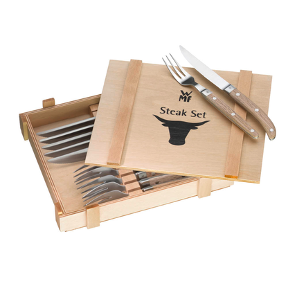 Artikelbild für WMF Steakbesteck Ranch braun matt, 12 St., Artikelnummer 981696