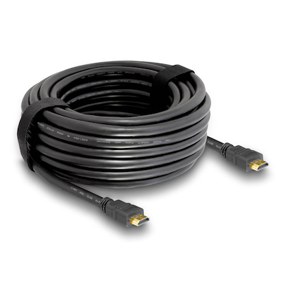 Artikelbild 2 für DeLOCK HDMI Ethernet Kabel 15,0 m schwarz, 1 St., Artikelnummer 894731
