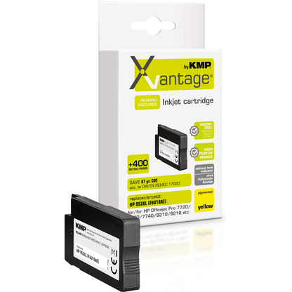 Artikelbild für KMP XVantage® gelb pigmentiert Druckerpatrone kompatibel zu HP 953XL (F6U18AE), Artikelnummer 347858
