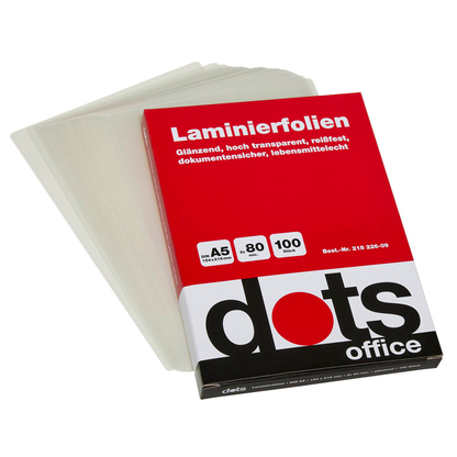 Artikelbild 7 für dots Laminierfolien glänzend für A5 80 micron, 100 St., Artikelnummer 218226