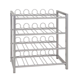 Artikelbild 1 für HAKU Möbel Weinregal silber 54,0 x 31,0 x 60,0 cm, 1 St., Artikelnummer 558128