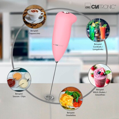 Artikelbild 2 für CLATRONIC MS 3089 Milchaufschäumer rosa, Artikelnummer 299588