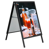 Artikelbild 1 für update displays Kundenstopper HardLine schwarz DIN A1 2 Fächer 62,9 x 75,0 x 100,5 cm, 1 St., Artikelnummer 217549
