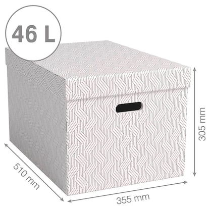 Artikelbild 3 für VON LEITZ Aufbewahrungsboxen 46,0 l weiß 35,5 x 51,0 x 30,5 cm, 3 St., Artikelnummer 636049