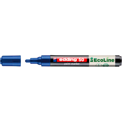 Artikelbild 2 für edding 50 EcoLine Lackmarker blau 2,0 - 3,0 mm, 1 St., Artikelnummer 661097
