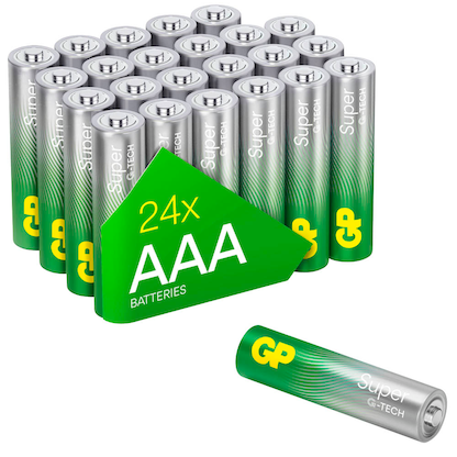 Artikelbild für GP Batterien SUPER Alkali-Mangan Micro AAA 1,5 V, 24 St., Artikelnummer 975484