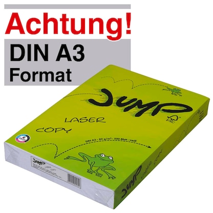 Artikelbild für JUMP Kopierpapier COPY/LASER DIN A3 80 g/qm 500 Blatt, Artikelnummer 556977