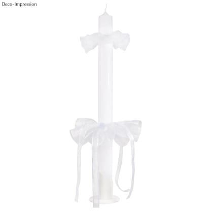 Artikelbild 2 für Rayher Kerzenständer Für Kommunion- und Taufkerzen mit 4,0 cm weiß, Artikelnummer 151904
