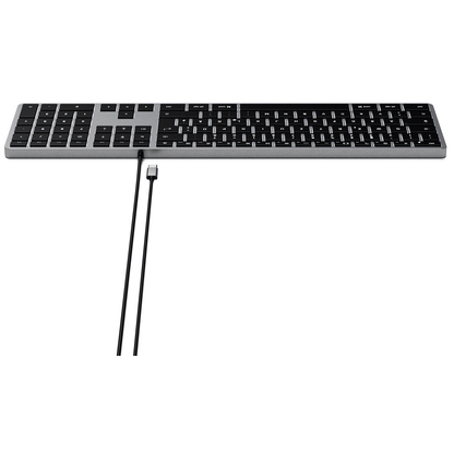Artikelbild 5 für SATECHI SLIM W3 Tastatur kabelgebunden grau, silber, Artikelnummer 720551