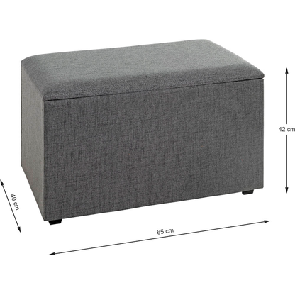 Artikelbild 2 für HAKU Möbel Sitztruhe 25171 anthrazit Holz 65,0 cm, Artikelnummer 888962