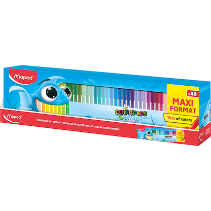 Artikelbild 2 für maped Ocean Life Filzstifte farbsortiert, 48 St., Artikelnummer 966992