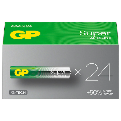 Artikelbild 2 für GP Batterien SUPER Alkali-Mangan Micro AAA 1,5 V, 24 St., Artikelnummer 975484