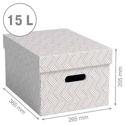 Artikelbild 3 für VON LEITZ Aufbewahrungsboxen 15,0 l weiß 26,5 x 36,5 x 20,5 cm, 3 St., Artikelnummer 636066