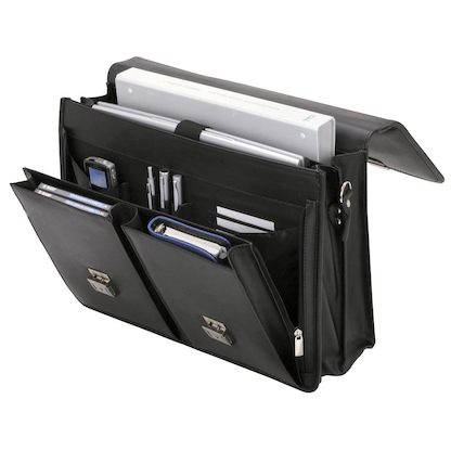 Artikelbild 4 für Alassio Aktentasche VENETO Lederimitat schwarz 47118, Artikelnummer 897207