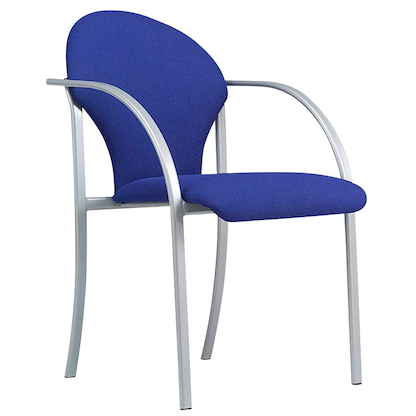 Artikelbild 2 für Nowy Styl Besucherstühle Visa VISA ALU EF-010 blau Stoff, 2 St., Artikelnummer 833160