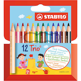 Artikelbild 1 für STABILO Trio® dick und kurz Buntstifte farbsortiert, 12 St., Artikelnummer 816227