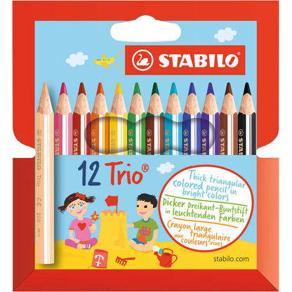 Artikelbild für STABILO Trio® dick und kurz Buntstifte farbsortiert, 12 St., Artikelnummer 816227