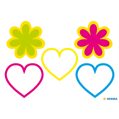 Artikelbild 2 für HERMA reflektierende Aufkleber Blumen und Herzen, 5 St., Artikelnummer 493722