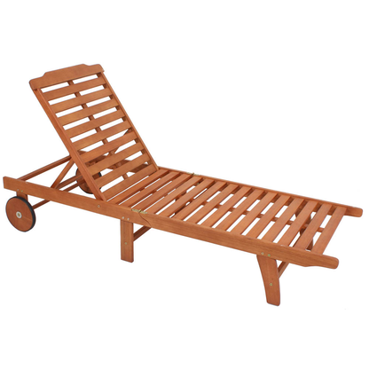 Artikelbild für Garden Pleasure Sonnenliege PALM SPRINGS braun Holz, Artikelnummer 707663