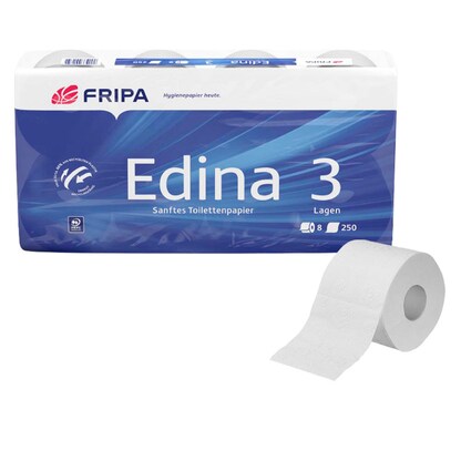 Artikelbild 2 für FRIPA Toilettenpapier Edina 3-lagig, 72 Rollen, Artikelnummer 259816