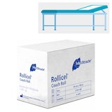 Artikelbild 1 für Meditrade® Ärztekrepp ROLLICEL® 2-lagig weiß 39,0 cm x 100,0 m, 6 Rollen, Artikelnummer 242259