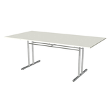 Artikelbild 1 für Kerkmann Konferenztisch Lago weiß rechteckig, T-Fuß-Gestell chrom, 200,0 x 100,0 x 72,0 cm, Artikelnummer 308229