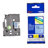 Artikelbild 1 für brother Schriftband TZe-541 TZE541, 18 mm, schwarz auf blau, 1 St., Artikelnummer 653410