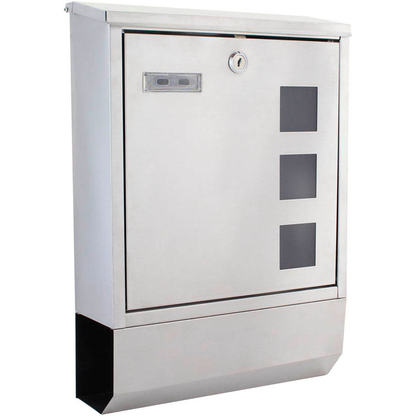 Artikelbild für ROTTNER Briefkasten Corto Inox T06194 silber, Artikelnummer 830606