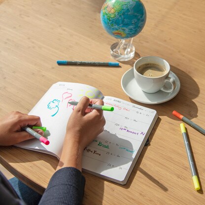 Artikelbild 3 für ONLINE® Calli.Brush Double Neon Brush-Pens farbsortiert, 5 St., Artikelnummer 283842