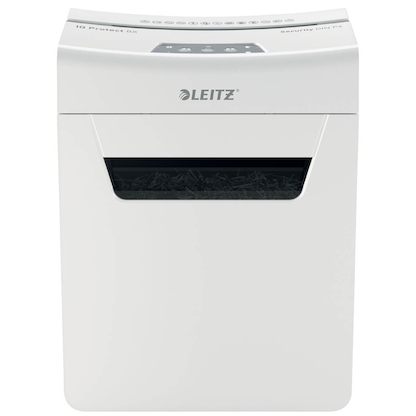 Artikelbild 4 für LEITZ IQ 8X Protect Premium Aktenvernichter mit Partikelschnitt P-4, 4 x 40 mm, bis 8 Blatt, weiß, Artikelnummer 436471