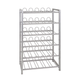 Artikelbild 1 für HAKU Möbel Weinregal silber 54,0 x 31,0 x 90,0 cm, 1 St., Artikelnummer 558763