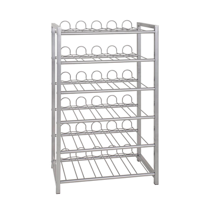 Artikelbild für HAKU Möbel Weinregal silber 54,0 x 31,0 x 90,0 cm, 1 St., Artikelnummer 558763