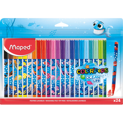 Artikelbild für maped Ocean Life Filzstifte farbsortiert, 24 St., Artikelnummer 967202