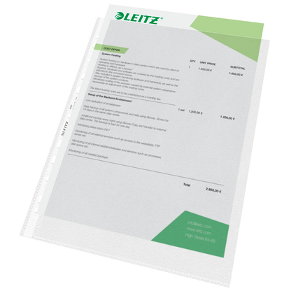 Artikelbild 8 für LEITZ Prospekthüllen 4797 DIN A4 transparent genarbt 0,085 mm, 100 St., Artikelnummer 383188