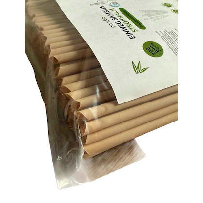 Artikelbild 9 für 200 pandoo Strohhalme braun, Artikelnummer 813317